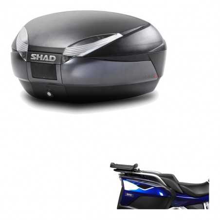 SHAD Baul trasero + herraje montaje SH48 DARK GREY PREMIUM KIT-190074