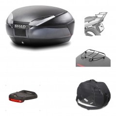 Rear trunk + mounting hardware + accessories  SH48 DARK GREY PREMIUM