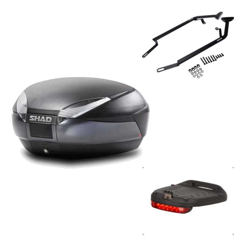 Back trunk + big top fitting + brake light  SH48 DARK GREY PREMIUM