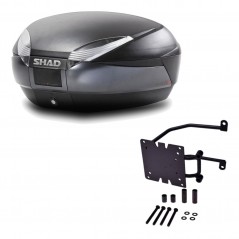 SHAD Baul trasero + herraje montaje SH48 DARK GREY PREMIUM KIT-189826