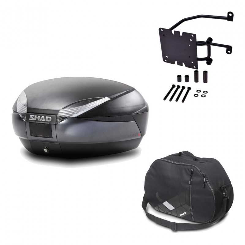 Back trunk + big top fitting + internal bag  SH48 DARK GREY PREMIUM