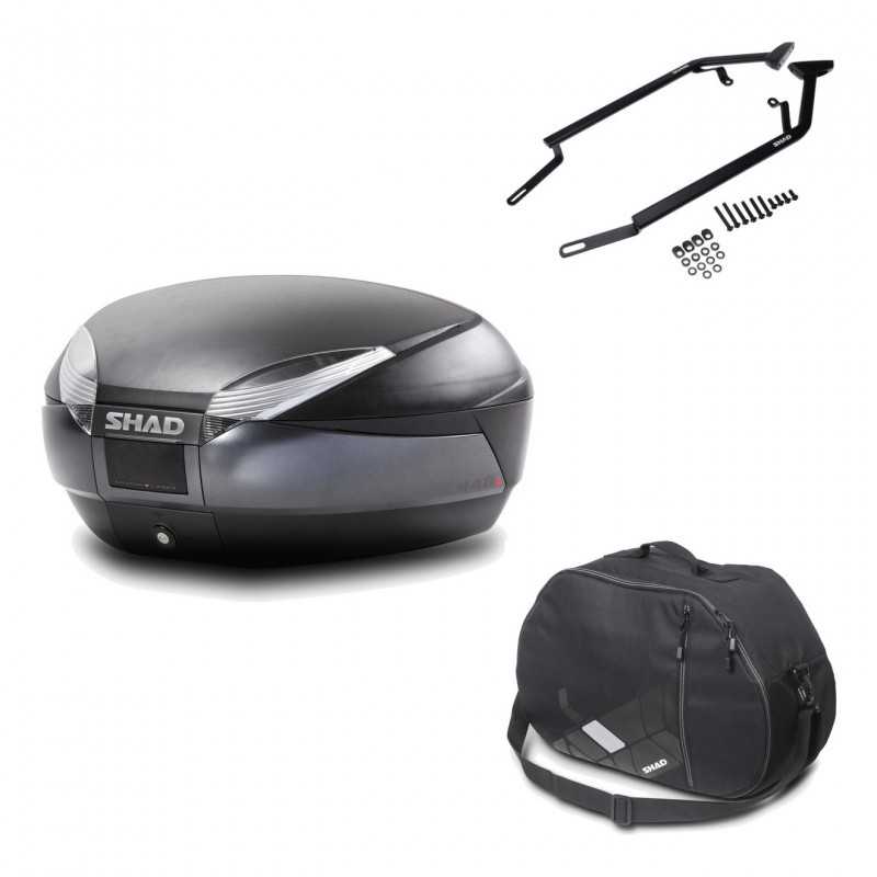 Back trunk + big top fitting + internal bag  SH48 DARK GREY PREMIUM