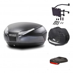 Rear trunk + mounting hardware + accessories  SH48 DARK GREY PREMIUM