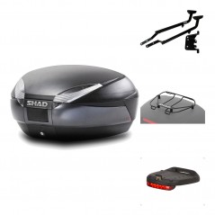 Rear trunk + mounting hardware + accessories  SH48 DARK GREY PREMIUM