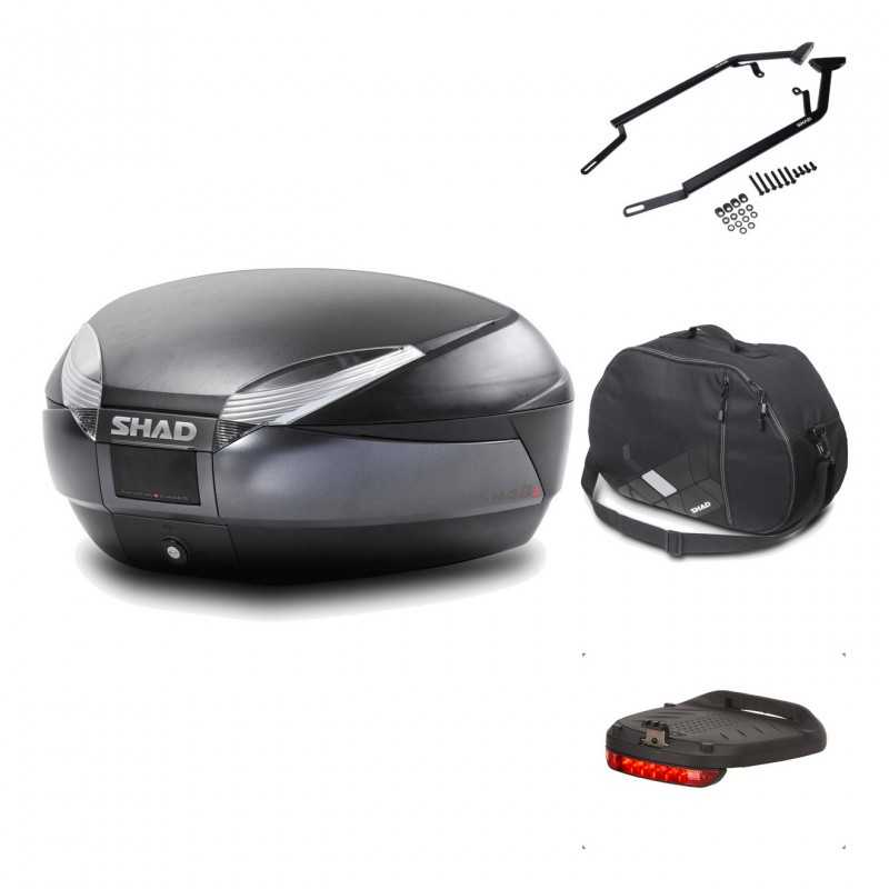 Rear trunk + mounting hardware + accessories  SH48 DARK GREY PREMIUM