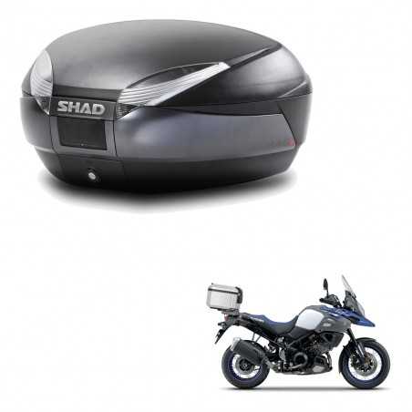 SHAD Baul trasero + herraje montaje SH48 DARK GREY PREMIUM KIT-189778