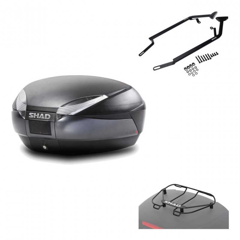 Back trunk + big top fitting + top grid rack  SH48 DARK GREY PREMIUM