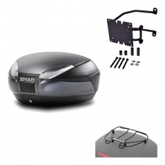 Back trunk + big top fitting + top grid rack  SH48 DARK GREY PREMIUM
