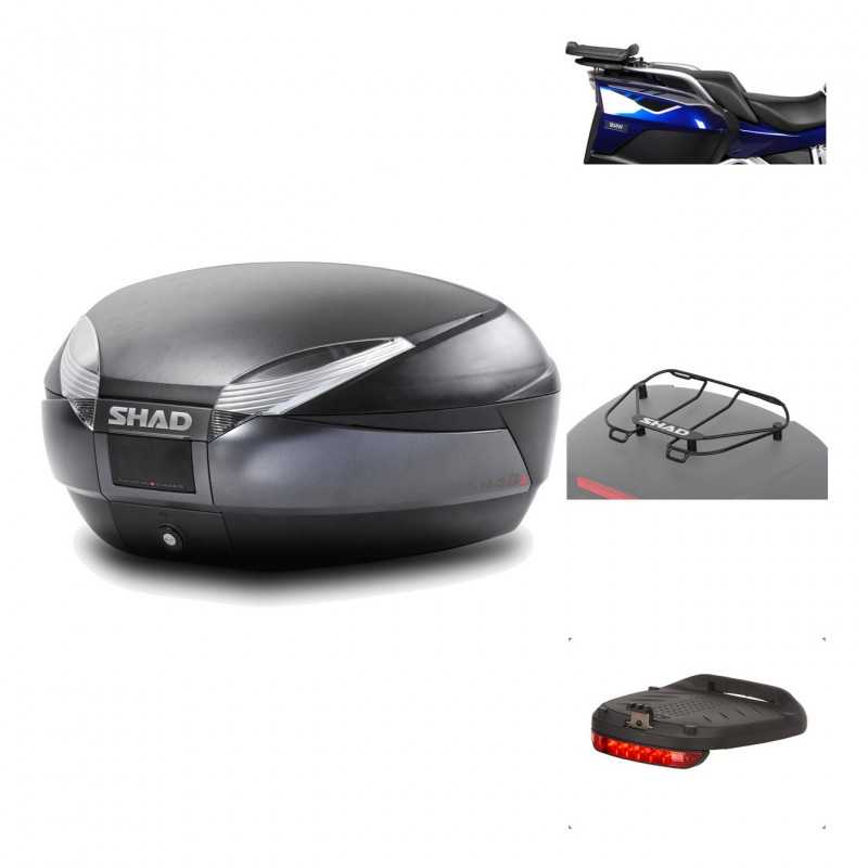 Rear trunk + mounting hardware + accessories  SH48 DARK GREY PREMIUM