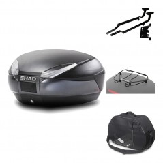 Rear trunk + mounting hardware + accessories  SH48 DARK GREY PREMIUM