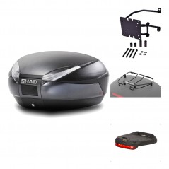 Rear trunk + mounting hardware + accessories  SH48 DARK GREY PREMIUM