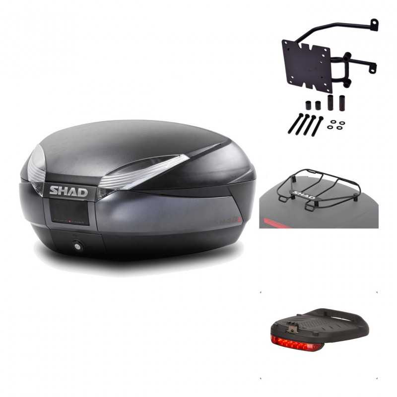 Rear trunk + mounting hardware + accessories  SH48 DARK GREY PREMIUM