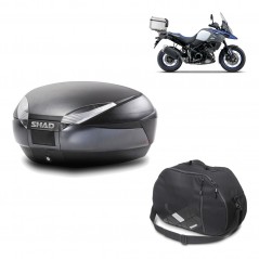 Back trunk + big top fitting + internal bag  SH48 DARK GREY PREMIUM