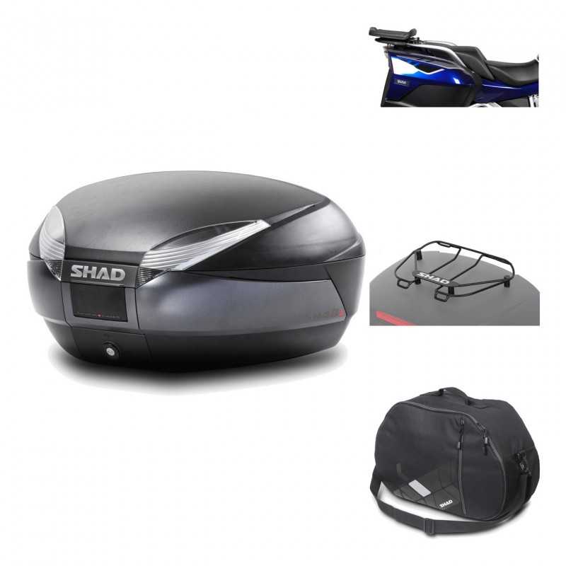 Rear trunk + mounting hardware + accessories  SH48 DARK GREY PREMIUM