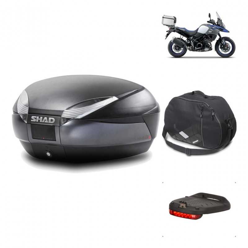 Rear trunk + mounting hardware + accessories  SH48 DARK GREY PREMIUM