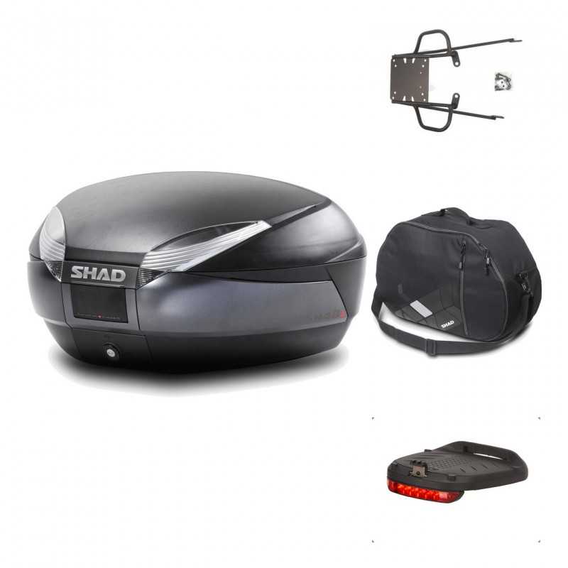 Rear trunk + mounting hardware + accessories  SH48 DARK GREY PREMIUM