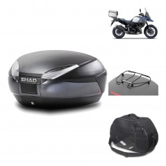 Rear trunk + mounting hardware + accessories  SH48 DARK GREY PREMIUM