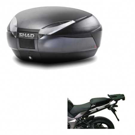 SHAD Baul trasero + herraje montaje SH48 DARK GREY PREMIUM KIT-189634