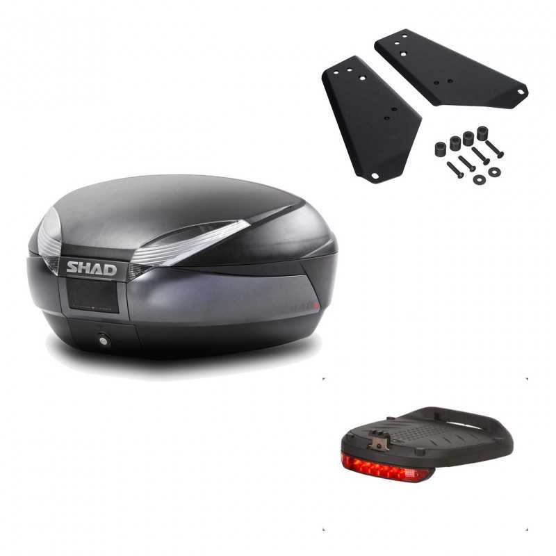 Back trunk + big top fitting + brake light  SH48 DARK GREY PREMIUM
