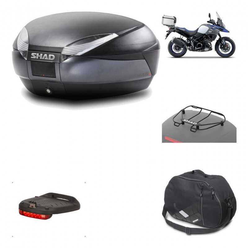 Rear trunk + mounting hardware + accessories  SH48 DARK GREY PREMIUM