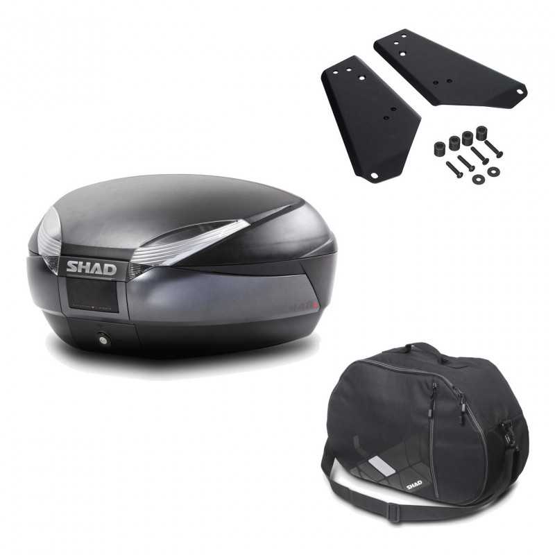 Back trunk + big top fitting + internal bag  SH48 DARK GREY PREMIUM