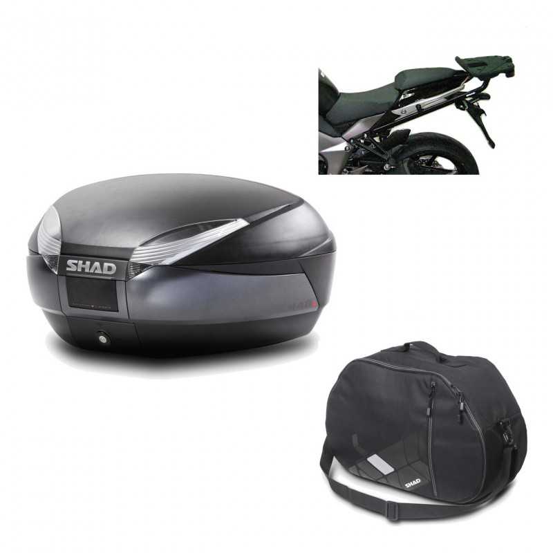 Back trunk + big top fitting + internal bag  SH48 DARK GREY PREMIUM