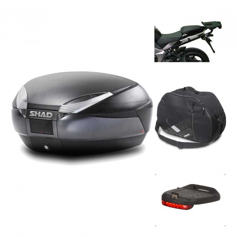 Rear trunk + mounting hardware + accessories  SH48 DARK GREY PREMIUM