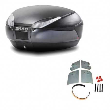 SHAD Baul trasero + herraje montaje SH48 DARK GREY PREMIUM KIT-189890