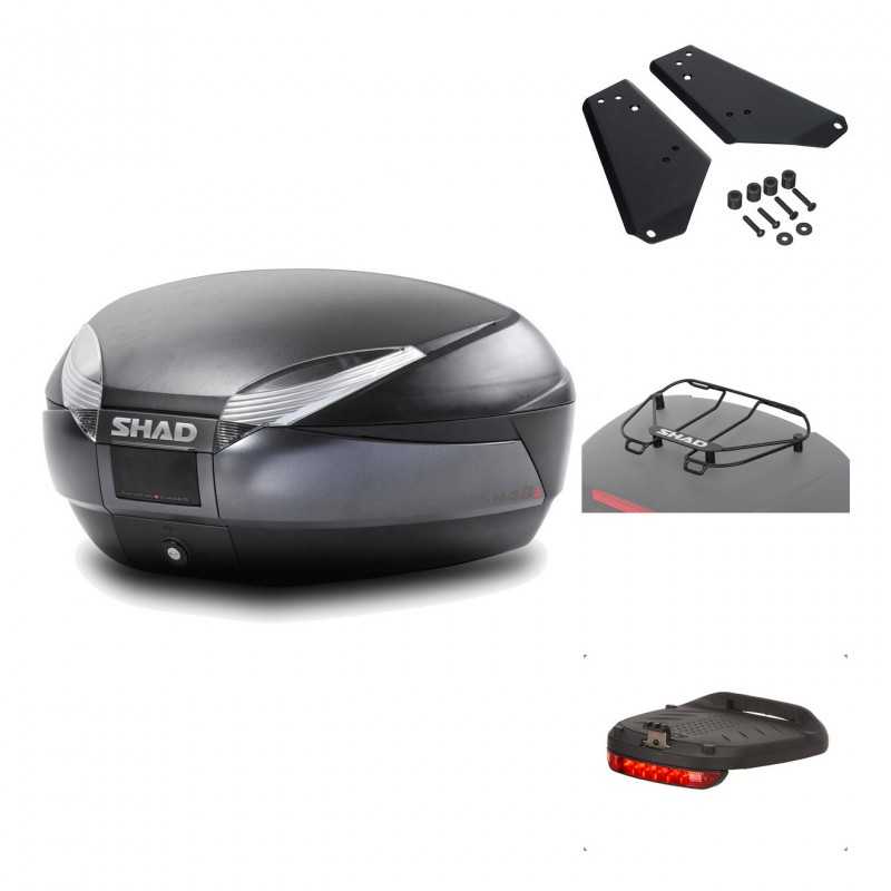 Rear trunk + mounting hardware + accessories  SH48 DARK GREY PREMIUM