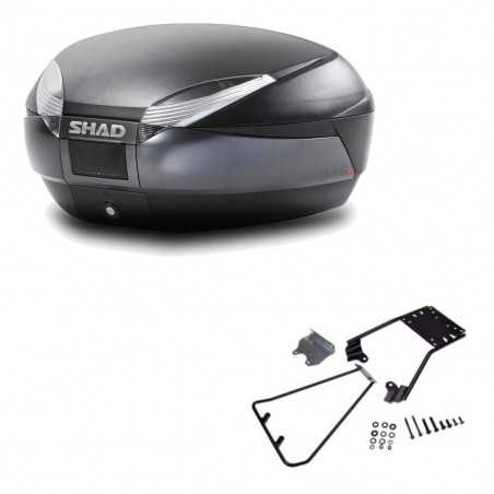 SHAD Baul trasero + herraje montaje SH48 DARK GREY PREMIUM KIT-189738