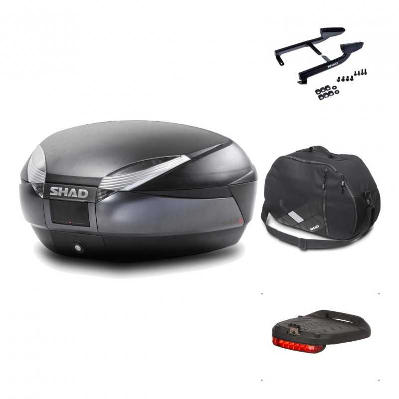 Rear trunk + mounting hardware + accessories  SH48 DARK GREY PREMIUM