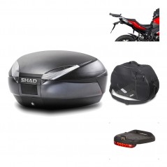 Rear trunk + mounting hardware + accessories  SH48 DARK GREY PREMIUM