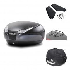 Rear trunk + mounting hardware + accessories  SH48 DARK GREY PREMIUM