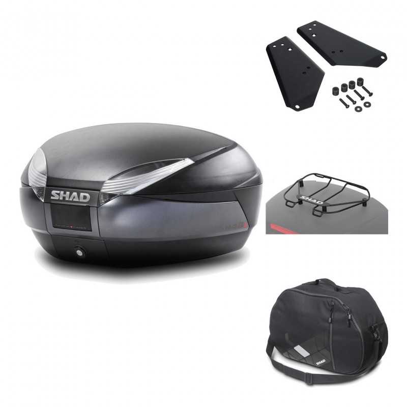 Rear trunk + mounting hardware + accessories  SH48 DARK GREY PREMIUM