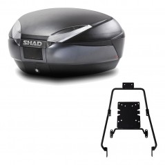 SHAD Baul trasero + herraje montaje SH48 DARK GREY PREMIUM KIT-189938