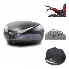 Rear trunk + mounting hardware + accessories  SH48 DARK GREY PREMIUM