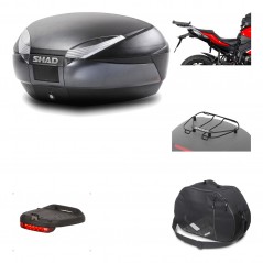 Rear trunk + mounting hardware + accessories  SH48 DARK GREY PREMIUM