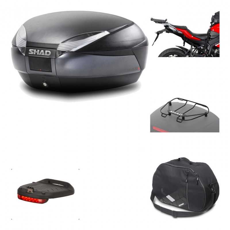 Rear trunk + mounting hardware + accessories  SH48 DARK GREY PREMIUM