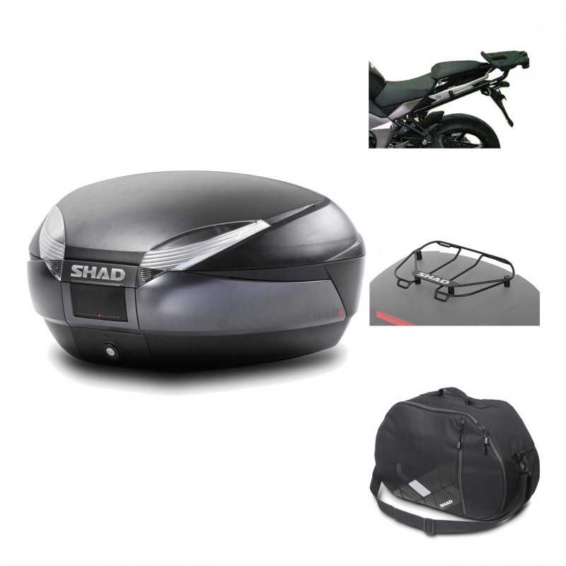 Rear trunk + mounting hardware + accessories  SH48 DARK GREY PREMIUM