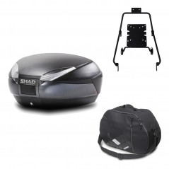 Back trunk + big top fitting + internal bag  SH48 DARK GREY PREMIUM