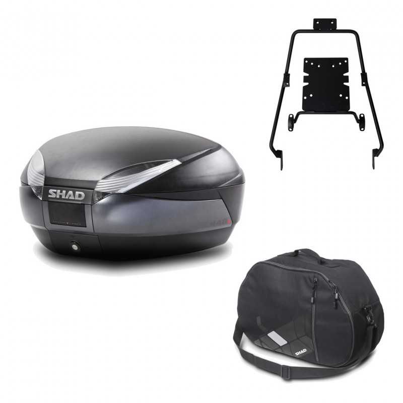 Back trunk + big top fitting + internal bag  SH48 DARK GREY PREMIUM