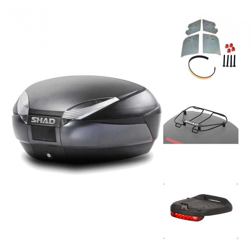 Rear trunk + mounting hardware + accessories  SH48 DARK GREY PREMIUM