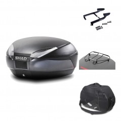 Rear trunk + mounting hardware + accessories  SH48 DARK GREY PREMIUM