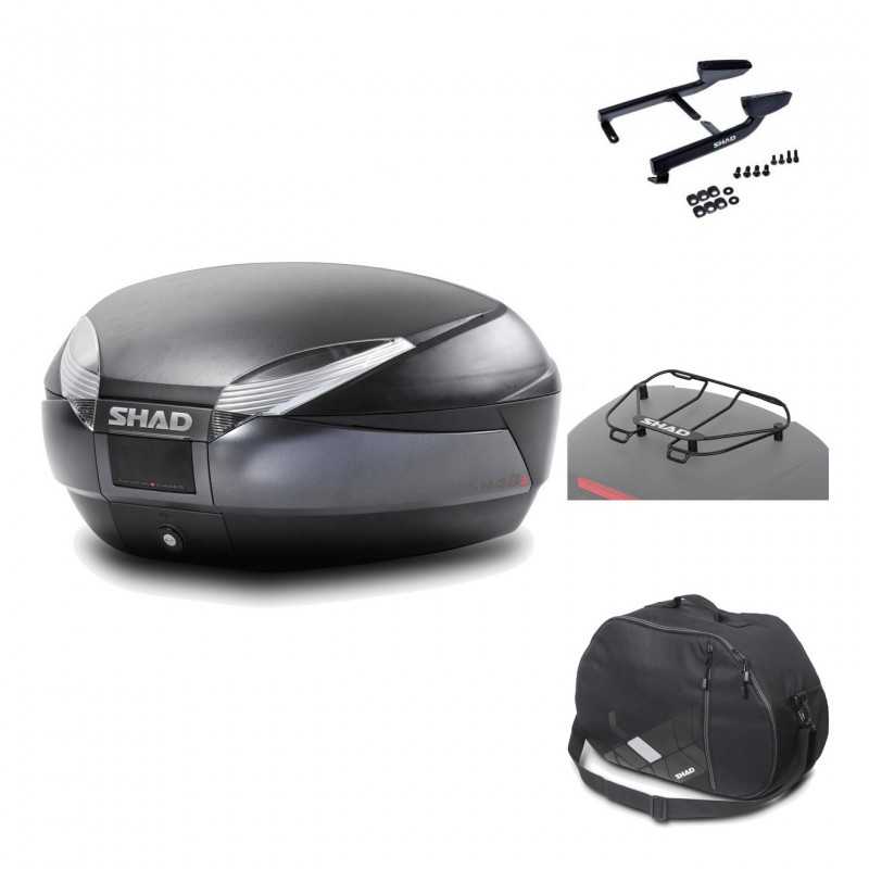 Rear trunk + mounting hardware + accessories  SH48 DARK GREY PREMIUM