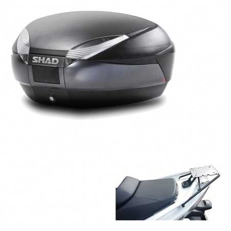 SHAD Baul trasero + herraje montaje SH48 DARK GREY PREMIUM KIT-189994