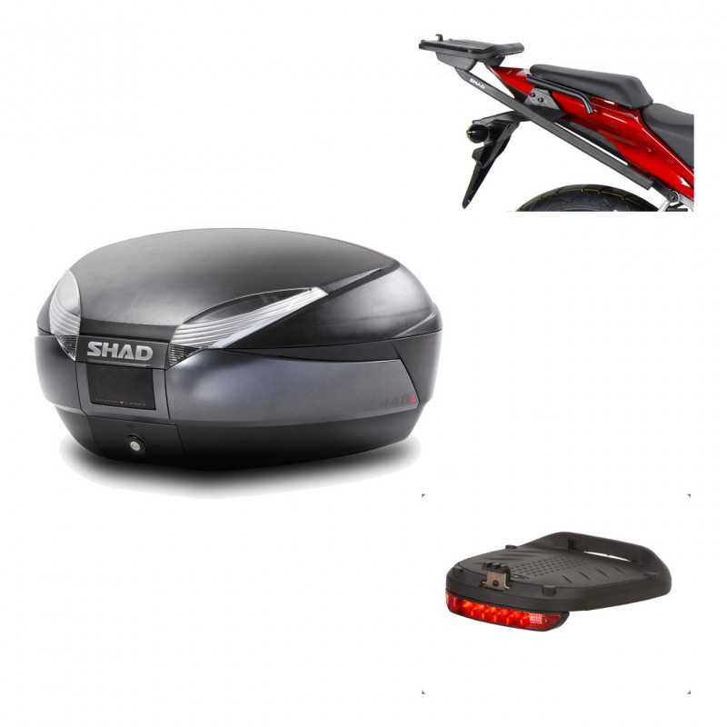 Back trunk + big top fitting + brake light  SH48 DARK GREY PREMIUM
