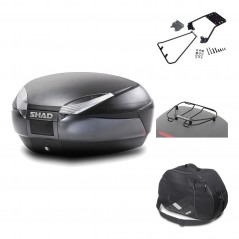 Rear trunk + mounting hardware + accessories  SH48 DARK GREY PREMIUM