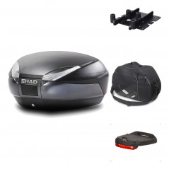 Rear trunk + mounting hardware + accessories  SH48 DARK GREY PREMIUM