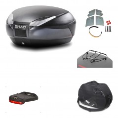 Rear trunk + mounting hardware + accessories  SH48 DARK GREY PREMIUM