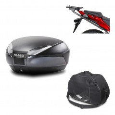 Back trunk + big top fitting + internal bag  SH48 DARK GREY PREMIUM